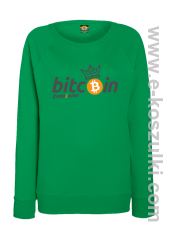 Bitcoin Standard Cryptominer King - bluza damska standard zielona