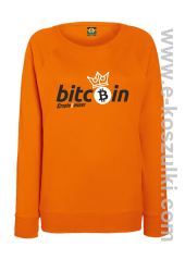 Bitcoin Standard Cryptominer King - bluza damska standard pomarańczowa
