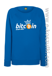 Bitcoin Standard Cryptominer King - bluza damska standard niebieska