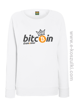 Bitcoin Standard Cryptominer King - bluza damska standard biała