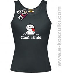 Cool Smile - top damski - czarny