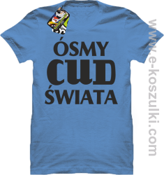 Ósmy cud świata - koszulka męska błękitna