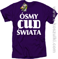 Ósmy cud świata - koszulka męska fioletowa