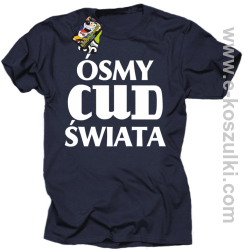 Ósmy cud świata - koszulka męska granatowa