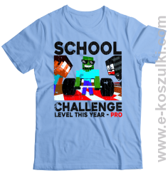 School Challenge Level this year PRO - koszulka męska błękitna