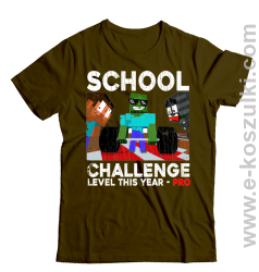 School Challenge Level this year PRO - koszulka męska brązowa