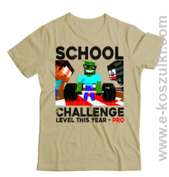 School Challenge Level this year PRO - koszulka męska beżowa