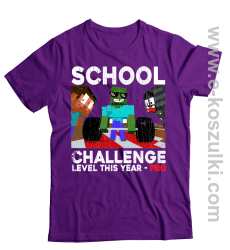 School Challenge Level this year PRO - koszulka męska fioletowa