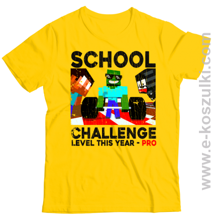 School Challenge Level this year PRO - koszulka męska zółta
