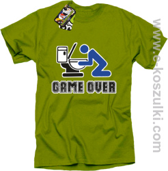 Game over po imprezie  - koszulka męska kiwi