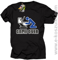 Game over po imprezie  - koszulka męska czarna