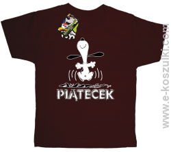 Hurra piątecek - koszulka dziecięca brązowy