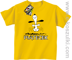 Hurra piątecek - koszulka dziecięca żółty