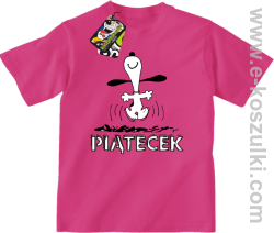 Hurra piątecek - koszulka dziecięca fuchsia