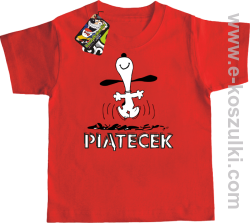 Hurra piątecek - koszulka dziecięca czerwony