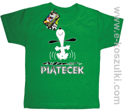 Hurra piątecek - koszulka dziecięca zielony