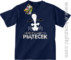 Hurra piątecek - koszulka dziecięca granatowy
