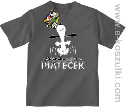 Hurra piątecek - koszulka dziecięca szary