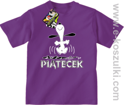 Hurra piątecek - koszulka dziecięca fioletowy