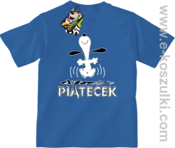 Hurra piątecek - koszulka dziecięca niebieski