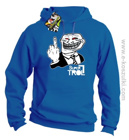 SUPER TROLL FACE FuckUP - bluza z kapturem 