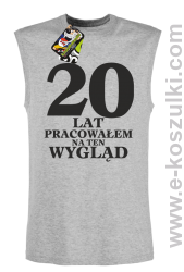 20 lat pracowałem na ten wygląd - bezrękawnik męski melanżowy