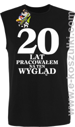 20 lat pracowałem na ten wygląd - bezrękawnik męski czarny