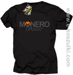 MONERO CPU CryptoMiner - koszulka męska czarna