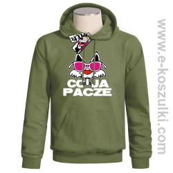 Co ja pacze - bluza męska z kapturem - khaki