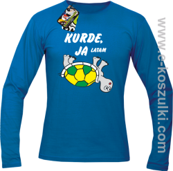 Kurde, ja latam - żółwik - longsleeve męski niebieski