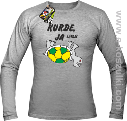 Kurde, ja latam - żółwik - longsleeve męski melanż