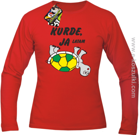 Kurde, ja latam - żółwik - longsleeve męski