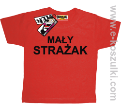 Mały strażak koszulka dziecięca - czerwony