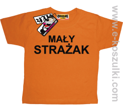 Mały strażak koszulka dziecięca - pomarańczowy