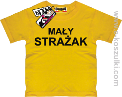 Mały strażak koszulka dziecięca - żółty
