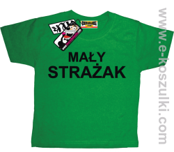 Mały strażak koszulka dziecięca - zielony