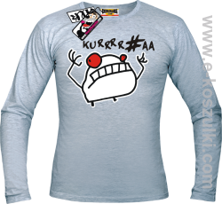 Ku*wa Mem - longsleeve męski - melanżowy