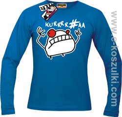 Ku*wa Mem - longsleeve męski - niebieski