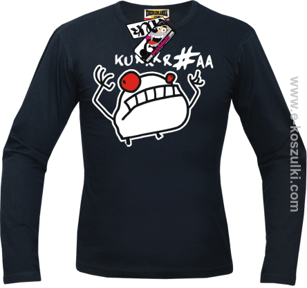 Ku*wa Mem - longsleeve męski - czarny