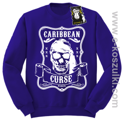 Caribbean curse - ciapła bluza bez kaptura fioletowa