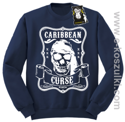 Caribbean curse - ciapła bluza bez kaptura granatowa