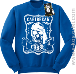 Caribbean curse - ciapła bluza bez kaptura niebieska