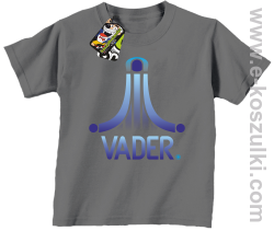 VADER STAR ATARI STYLE - koszulka dziecięca szara