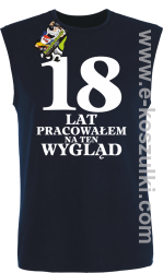 18 lat pracowałem na ten wygląd  - bezrękawnik męski granatowy