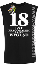 18 lat pracowałem na ten wygląd  - bezrękawnik męski czarny