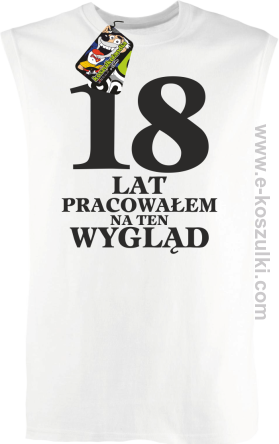 18 lat pracowałem na ten wygląd  - bezrękawnik męski biały