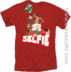 Selfie Santa Friends red