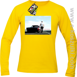 Fast furious all roads lead to this - longsleeve męski żółty