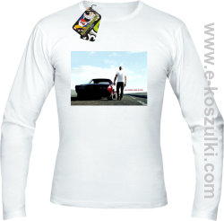 Fast furious all roads lead to this - longsleeve męski biały