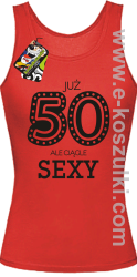 Już 50-tka ale ciągle sexy - top damski czerwony

